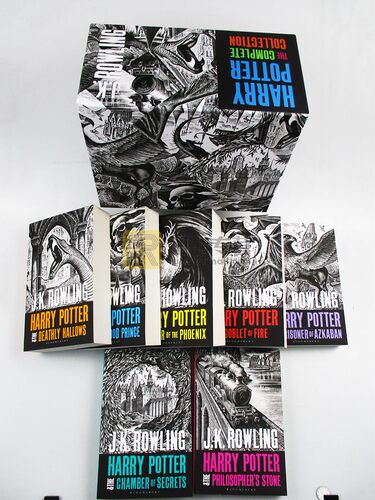 哈利波特1-7成人版平装 英文原版小说 Harry Potter Boxed Set The Complete Collection 魔法石 密室 火焰杯 JK罗琳 进口英语书籍 - 图0