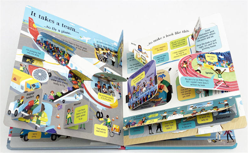 看里面系列 揭秘职业 工作 Look Inside Jobs 英文原版 儿童科普百科立体翻翻书 精装纸板书 尤斯伯恩 Usborne 进口原版英语书籍,淘宝优惠券,粉丝福利购,淘宝优惠卷