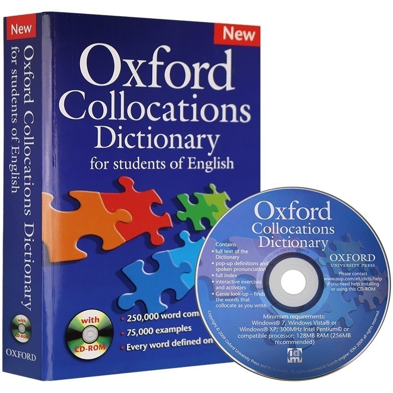 牛津英语搭配词典 英文原版 Oxford Collocations Dictionary of English 牛津学生搭配英英字典 英语词汇搭配 进口书籍字典辞典 - 图0