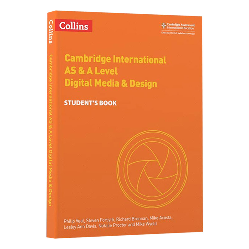 剑桥国际AS&A级电子媒体与设计学生用书 英文原版Cambridge International AS & A Level Digital Media & DESIGN Student
