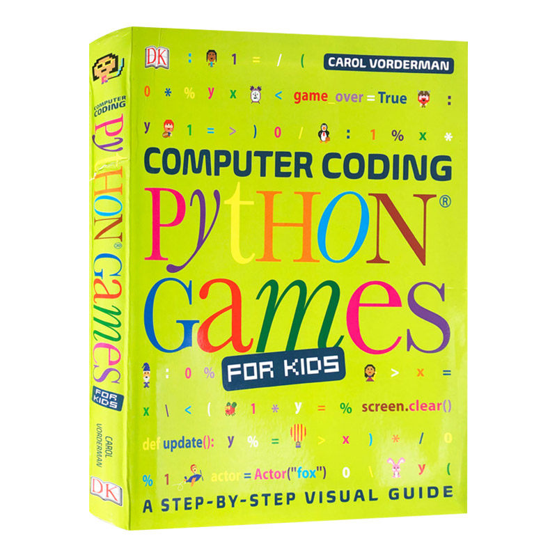 DK图解儿童编程 用Python写游戏 Computer Coding Python Games for Kids 英文原版 儿童编程语言学习系列 全彩版 英语书籍