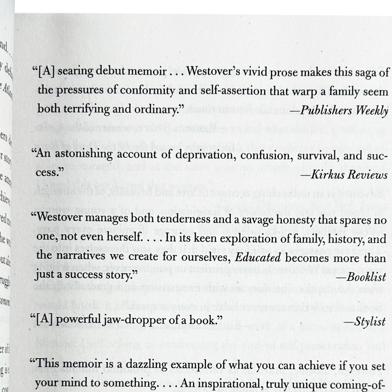 Educated 你当像鸟飞往你的山 英文原版 教育之谜 比尔盖茨推荐书籍 纽约时报畅销书 英文版 Tara Westover 进口英语原版书籍 - 图1