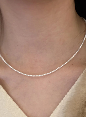 法式慵懒珍珠项链女小众气质百搭