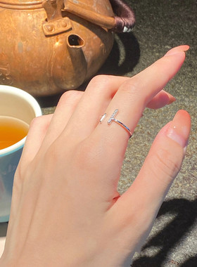 宝藏女孩钉子戒指女个性百搭