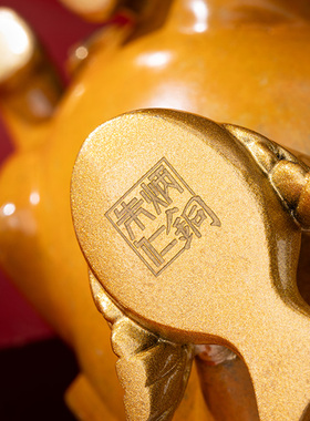 朱炳仁铜驭风而起马摆件可爱本命年新年礼物精致桌面装饰