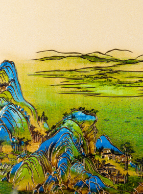 朱炳仁铜千里江山图挂画新款精致装饰画横版礼物商务礼物