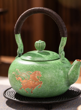 朱炳仁铜春风得意茶礼套装功夫茶具装饰高端铜茶礼品茶道春茶送礼