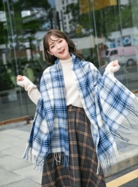 仿羊绒围巾日系JK制服搭学生