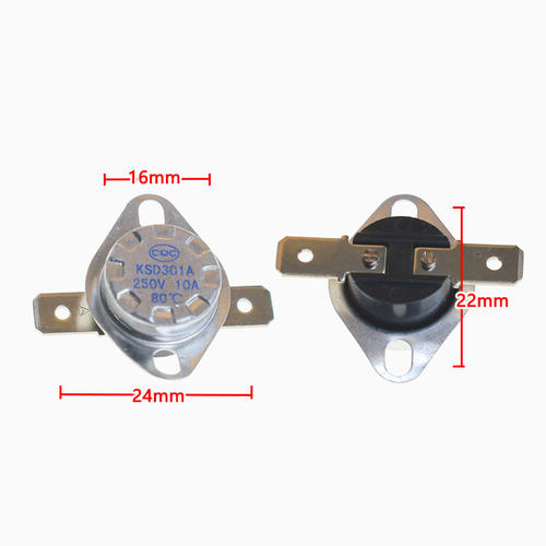 洗脚盆通用KSD301陶瓷 250V10A 温控开关热保护器足浴器 - 图0