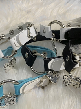 骨头星星项圈暗黑项链