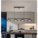 Restaurant chandelier, fan integrated lamp, simple and modern 2025 new creative design island internet celebrity bar table lamp