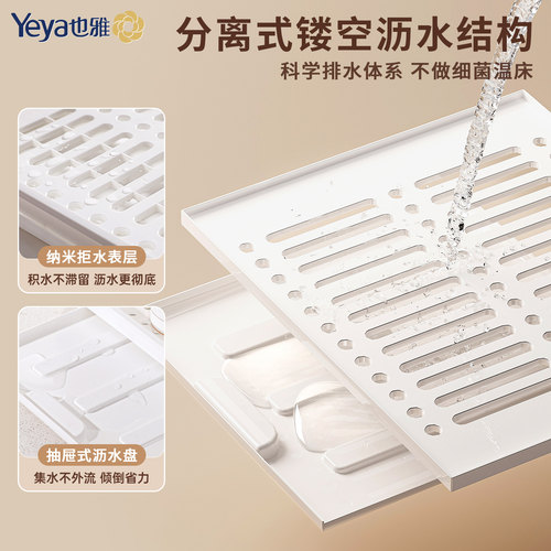 也雅奶瓶收纳箱宝宝餐具收纳盒婴儿辅食工具碗筷柜防尘沥水架专用 - 图2