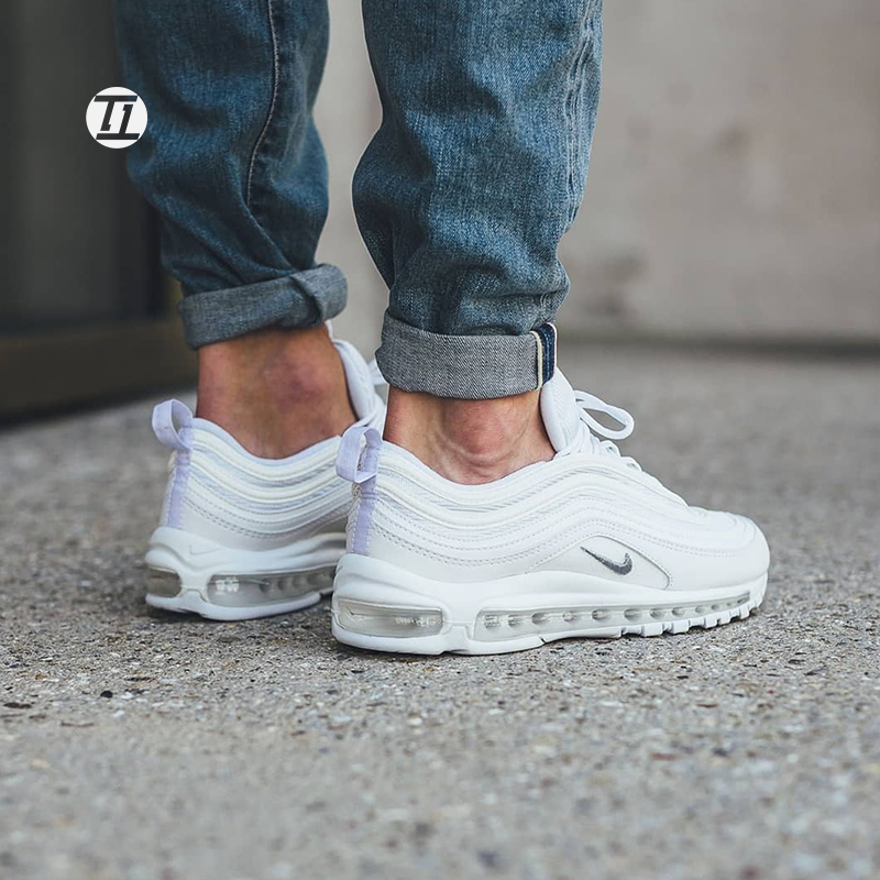 专柜正品 Nike耐克Air Max 97 纯白子弹气垫男女鞋 921826-101 - 图0