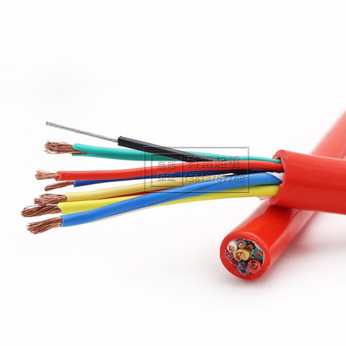 起重机龙门吊行车YC圆电缆线5×4+3×1.5带一根钢丝8芯国标铜芯 - 图0