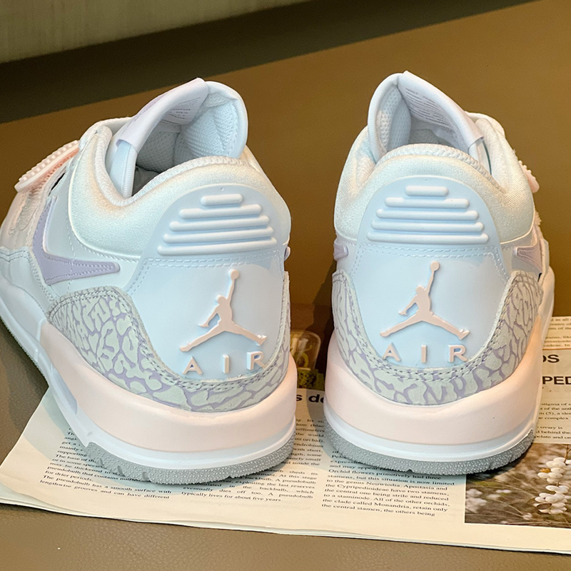 Nike/耐克 Jordan312玲娜贝儿配色中帮篮球鞋 GS粉紫HF0747-151-图2
