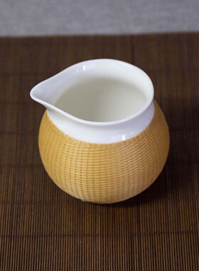 非遗工艺竹丝扣瓷茶具套装