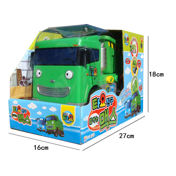 TAYO engineering vehicle/fire truck/mixer truck Korean authentic children's toy car Tailu pull-back vehicle with sound effect