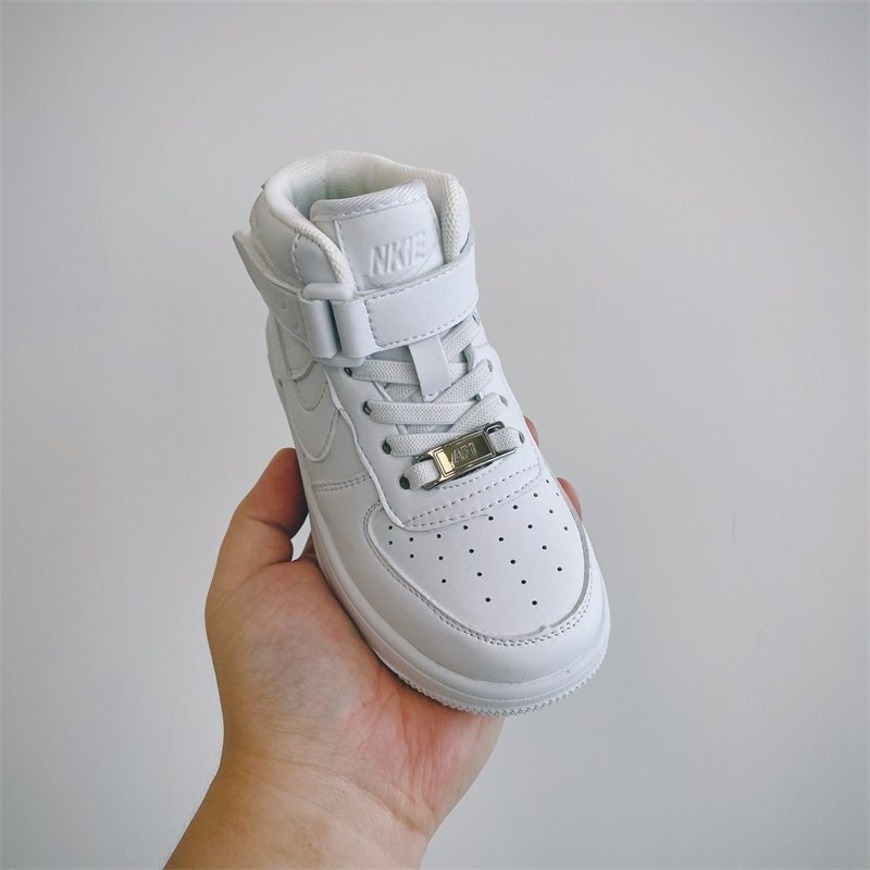 空军一号儿童小白鞋真皮高帮板鞋aj大男童鞋子秋冬加绒女童运动鞋,淘宝优惠券,粉丝福利购,淘宝优惠卷
