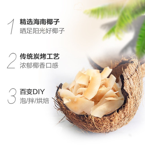 海南特产南国食品香脆椰子片25gx18包装炭烤椰片肉休闲办公室零食 - 图0