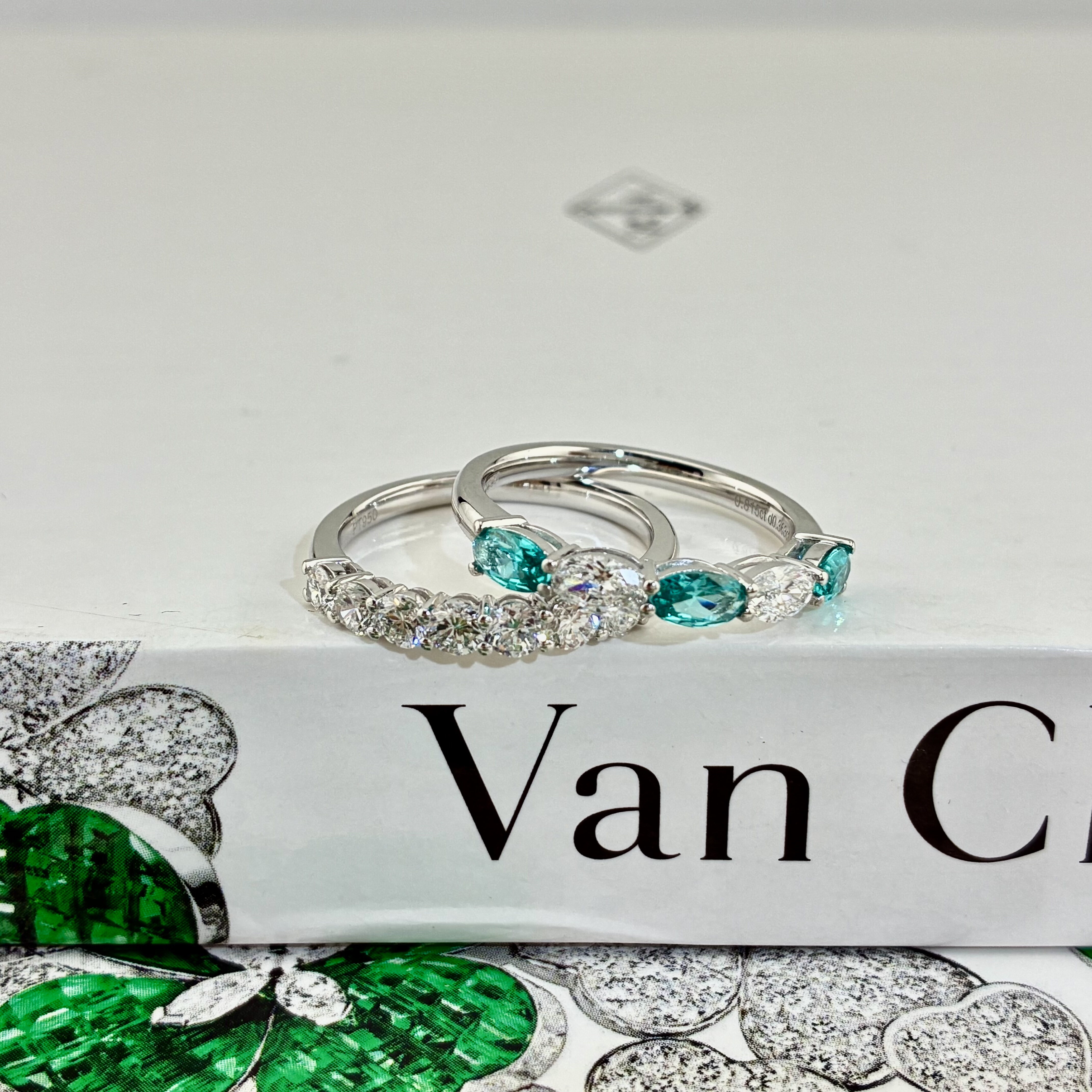 培育钻排戒 铂金950异形钻祖母绿梨形椭圆尾戒叠戴 订制18k天然钻,淘宝优惠券,粉丝福利购,淘宝优惠卷