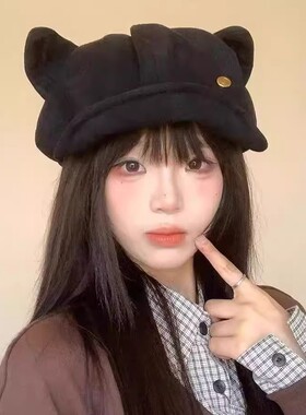 韩系儿童帽子春秋款牛仔地主帽宝宝休闲百搭瓜皮帽男女童雅痞帽潮