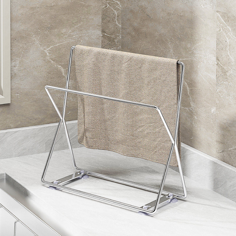 抹布架洗碗布晾晒架304不锈钢 厨房毛巾架台面置物架卫生间沥水架,淘宝优惠券,粉丝福利购,淘宝优惠卷