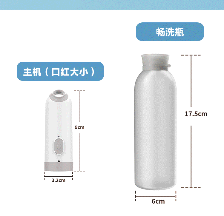 冲洗器畅冲瓶350mL  女生冲洗器畅冲瓶  电动清洗器畅冲瓶 - 图2