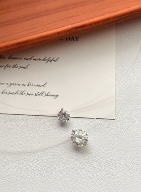 S925纯银人鱼之泪项链女