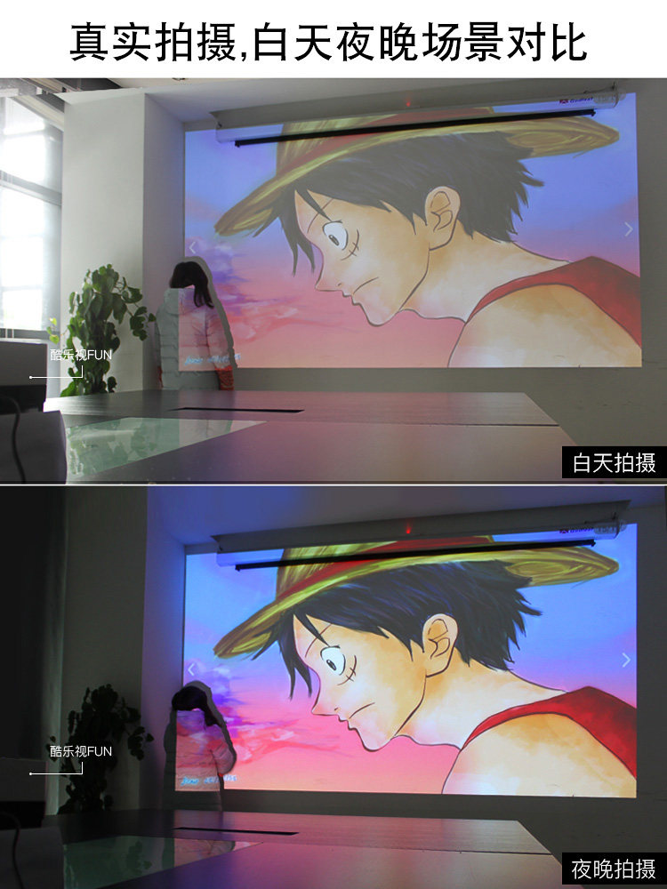 酷乐视fun手机无线家用小型投影仪 coolux酷乐视投影机