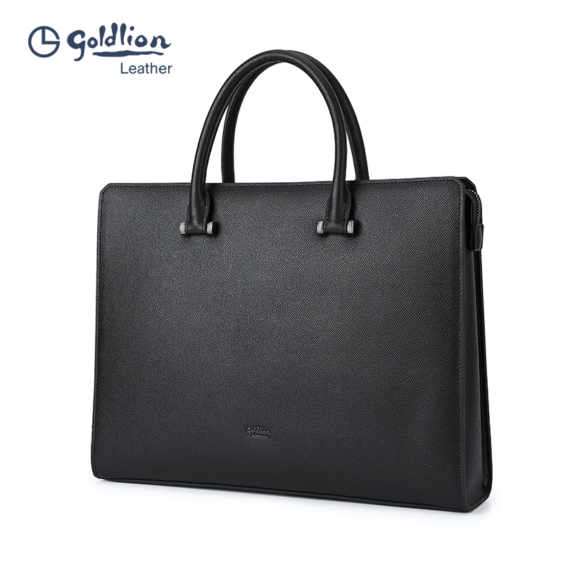 金利来大容量商务真皮简约公文包 金利来箱包男士包袋