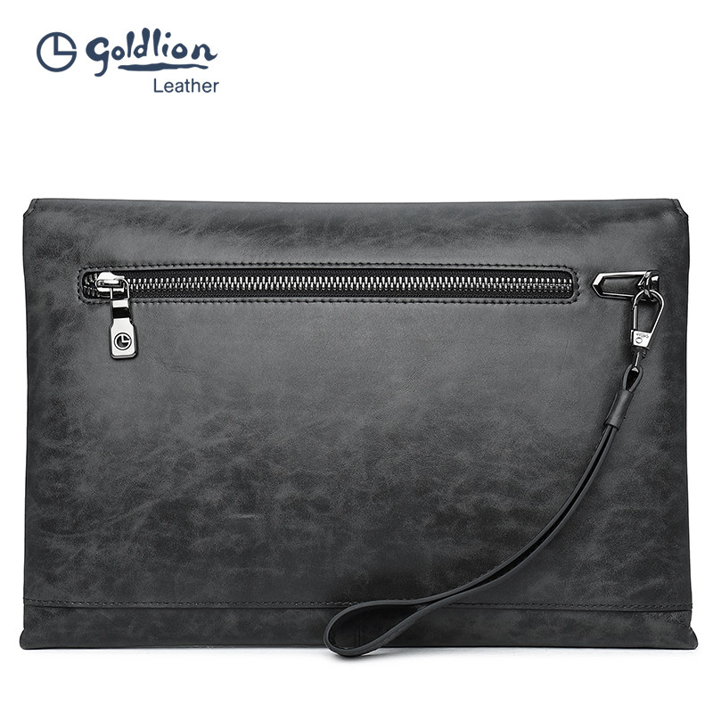 金利来2023新款撞色信封包潮手拿包 金利来箱包男士包袋