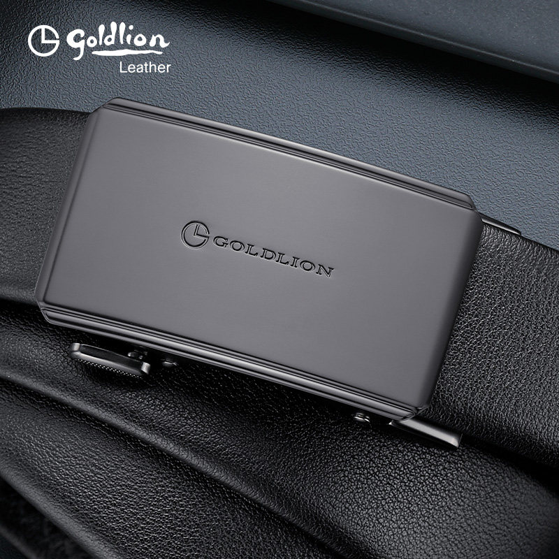 金利来新款皮带男真皮青年商务头层牛皮自动扣腰带合金扣头裤带潮