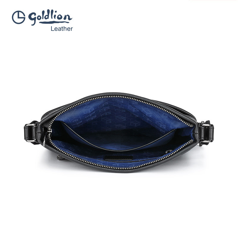 金利来2023新款牛皮男士上班斜挎包 金利来箱包男士包袋