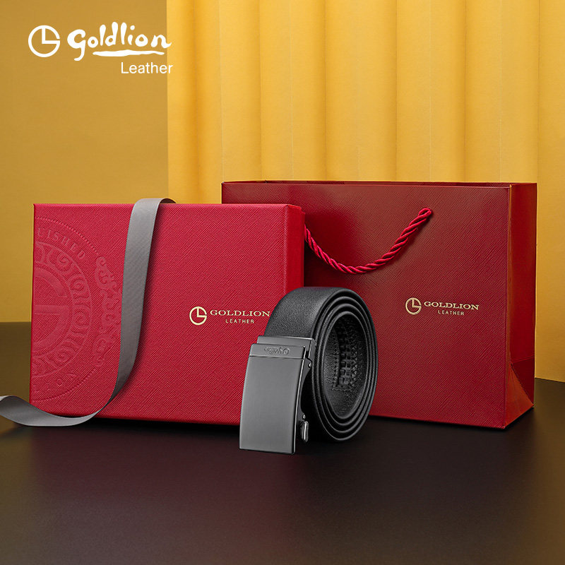 金利来皮带男真皮新潮男款腰带轻奢自动扣商务男式头层牛皮裤带,淘宝优惠券,粉丝福利购,淘宝优惠卷