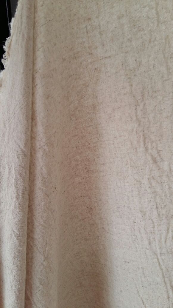 柔软压皱洗水纯棉麻布料 朴素纯色衣服装裙子汉服DIY水洗面料