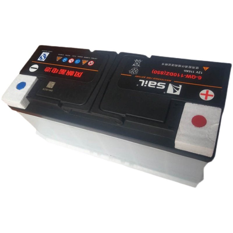 风帆蓄电池12V110ah适配保时捷卡宴奥迪Q5/Q7/A4L/A8途锐汽车电瓶 - 图3