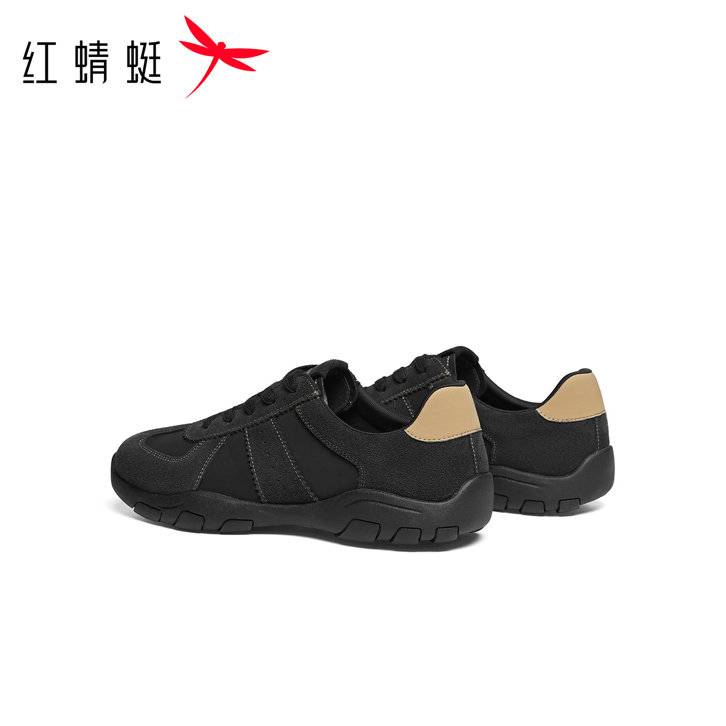红蜻蜓德训鞋秋冬新款男鞋平底系带百搭时尚休闲鞋运动徒步鞋男鞋,淘宝优惠券,粉丝福利购,淘宝优惠卷