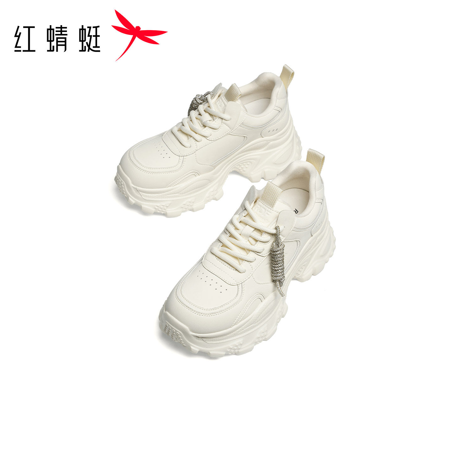 红蜻蜓老爹鞋2026春季新款女鞋显瘦厚底运动增高小个子百搭休闲鞋,淘宝优惠券,粉丝福利购,淘宝优惠卷