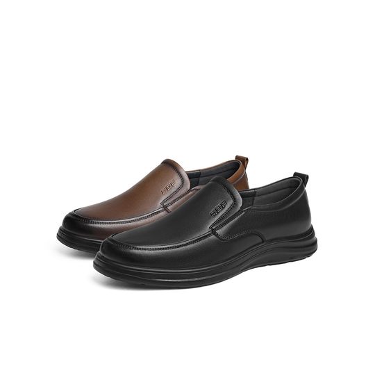 Мужская кожаная обувь из натуральной кожи Red Dragonfly, износостойкая папина кожаная обувь