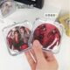 Barji storage box transparent acrylic seal badge protective case protective cover 5875mm moisture-proof desktop display stand