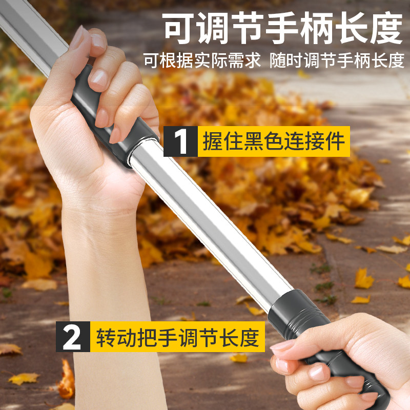 不锈钢伸缩草耙铁耙子扒草耙子农具钉耙扫树叶扫落叶神器搂草工具,淘宝优惠券,粉丝福利购,淘宝优惠卷