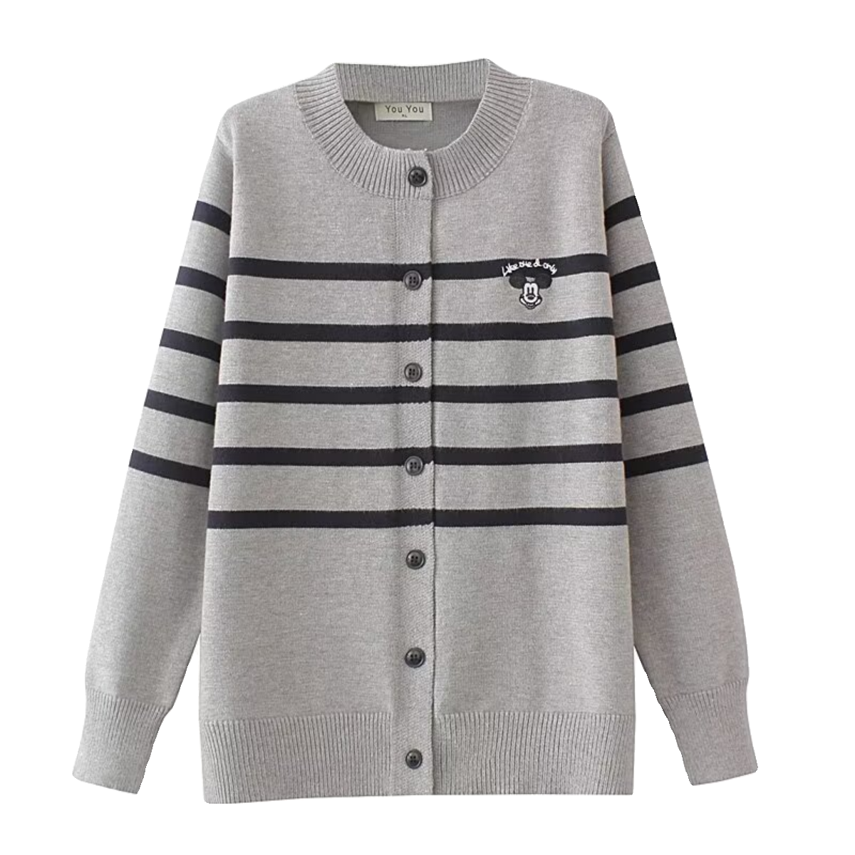 大码内搭外套上衣女秋冬胖mm显瘦遮肉慵懒风复古条纹毛衣针织开衫,淘宝优惠券,粉丝福利购,淘宝优惠卷