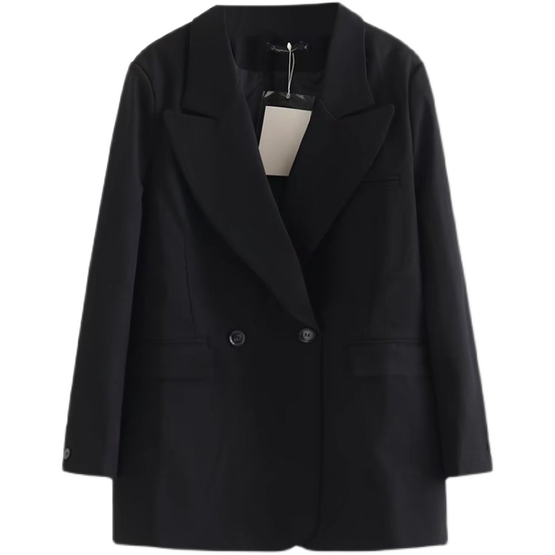 宛宛家微胖大码廓形小西装外套女早春胖mm高级感气质休闲西服上衣 - 图3