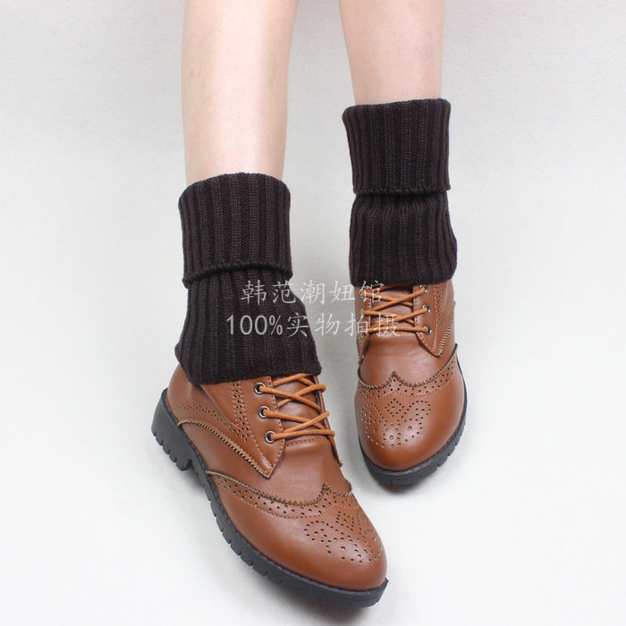 简约竖纹护腿女短袜套保暖脚裸脚脖套日系秋冬毛线鞋套靴套脚套,淘宝优惠券,粉丝福利购,淘宝优惠卷
