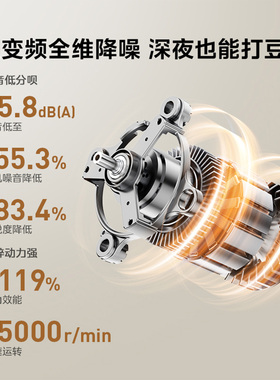 美的安睡破壁机家用营养科技变频轻音可拆洗全自动多功能预约FC12