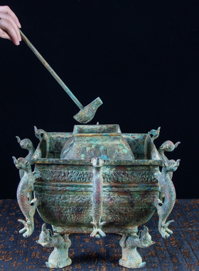 洛阳青铜器全铜招财复古客厅摆件