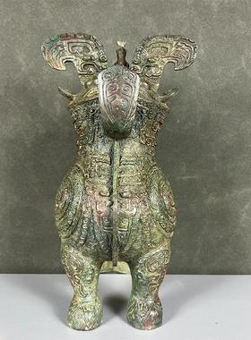 商代仿古青铜器摆件家居装饰