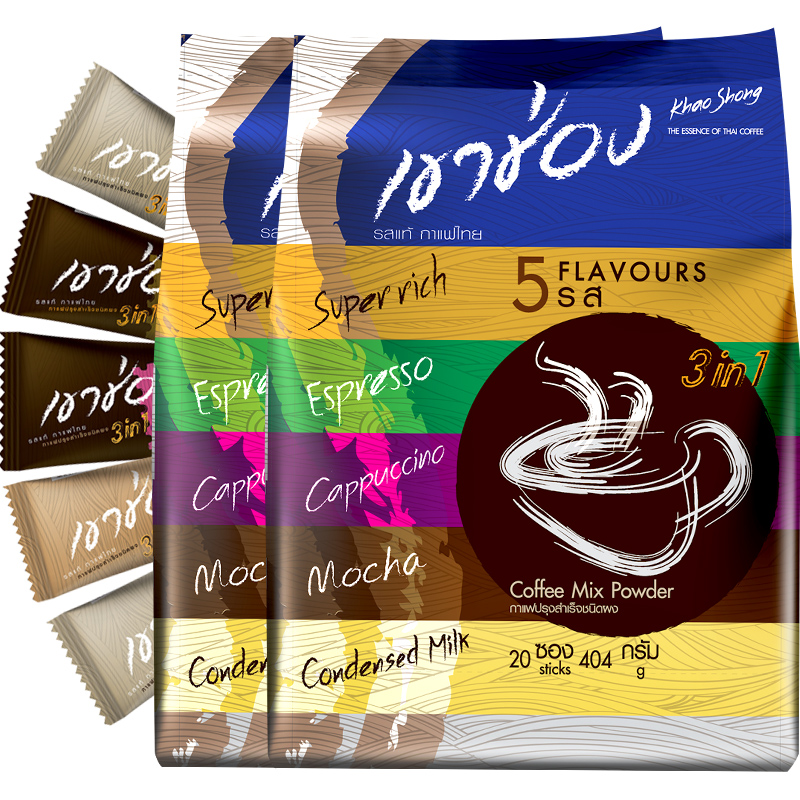 泰国进口高崇高盛咖啡粉两袋装40条装三合一速溶咖啡提神正品条装 - 图3