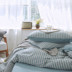 Cotton Scorpio Cotton Super Soft khỏa thân ngủ bốn mảnh Cotton Nhật Bản dệt kim Cotton sọc quilt Cover Sheets Bộ ba mảnh - Bộ đồ giường bốn mảnh chăn ga gối đệm Bộ đồ giường bốn mảnh