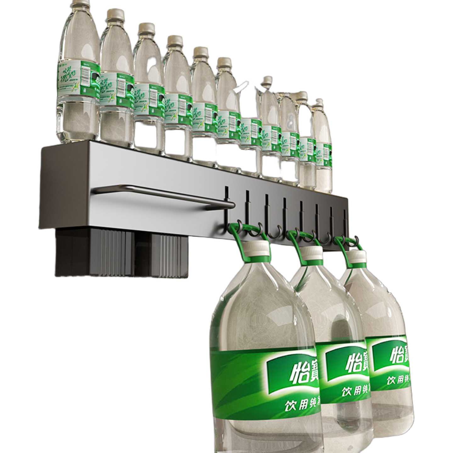 Stainless steel kitchen rack wall-mounted multifunctional free